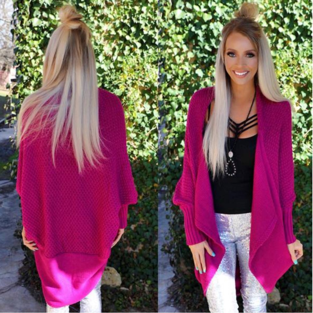 Magenta cardigan